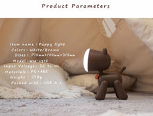 Load image into Gallery viewer, Baby Night Light, Cute Puppy Night Light for Kids, Soft Silicone Kids Night Light Rechargeable LED Touch Lamp, - For Babies and Toddlers - NEW IN CANADA | by BebeZar