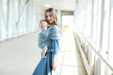 Load image into Gallery viewer, Baby Wrap Carrier by BebeZar Wrap - for Babies from Birth to 35 lbs or About 18 Months - Light Grey