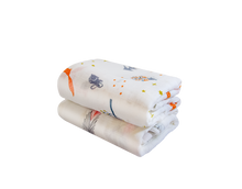 Load image into Gallery viewer, BebeZar Bamboo Baby Muslin Swaddle Blankets, Unisex Neutral Receiving Blankets Soft Silky Muslin Swaddle Blanket for Girls and Boys - 2 Packs, 110x120 cm