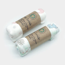 Load image into Gallery viewer, BebeZar 100% Bamboo Muslin Swaddle Blanket - 2 Packs 120x120 cm Square Nursery Swaddle Blanket - NEW IN CANADA