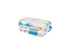 Load image into Gallery viewer, BebeZar Bamboo Baby Muslin Swaddle Blankets, Unisex Neutral Receiving Blankets Soft Silky Muslin Swaddle Blanket for Girls and Boys - 2 Packs, 110x120 cm (Blue)
